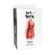 Лакированное платье на шнуровке цвет черный Art of Sex Demi размеры L-2XL - изображение 3