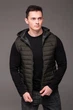 Мужская жилетка - безрукавка с капюшоном хаки 2XL 2474 - изображение 4