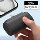 Повербанк Baseus Compact Mini Power bank 5000 mAh 20W PD Type-C швидка зарядка, Білий (P1OO6B3O6Z13-OO) - зображення 5