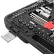 Набор инструментов 1/2" & 3/8" & 1/4", 126ед., Cr-V STORM INTERTOOL ET-8126 - изображение 5