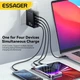 Адаптер блок зарядки Essager до 100W на 4 порти Чорний - зображення 6