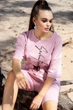 Жіночий костюм з двонитки футболка з велосипедками Seventeen M Рожевий (2000000148854) - изображение 3