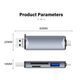 Переходник 6 в 1 (USB, Type-C, Micro-USB, TF, SD), OTG Адаптер-Хаб, концентратор, Hub, разветвитель - изображение 5