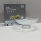 Фруктівниця-салатниця скляна на ніжці h - 10,5, d - 25,5 см Yujing GlassWare 6286/EX6001-10B/L1 прозора - зображення 1