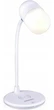 Lampa biurkowa LED Grundig 3w1 ładowarka do telefonu, głośnik Bluetooth Biała G254 (8711252472546) - obraz 1