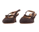Босоніжки жіночі Bravo Moda 0342/BRAZ CIEMNY ZAMSZ 41 Коричневий - изображение 4
