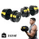 Набор гантелей разборных Besport PowerPro 2х21 кг 42 кг ABS диски Гриф 30 мм 45 см 5 лет гарантии - изображение 1