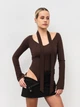 Боди "Амаретто" ROMASHKA Коричневый, L/XL, 20032 - изображение 7