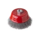 Щетка чашечная 125 мм М14 (витая проволока) INTERTOOL BT-1125 - изображение 1