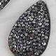 Сережки Hand Made з кристалами Swarovski Rocks чорного відтінку Grey Metalisee - зображення 3