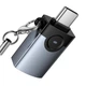 Перехідник Type-C to USB 3.0 HOCO UA46C Victory з LED-індикатором (OTG, 5 Гбіт/с). Grey - зображення 5