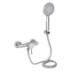 Змішувач для душу Lidz Aria 010 (з душовим гарнітуром) (k35) LDARI010NKS43361 Nickel - зображення 1