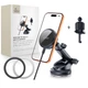 Автодержатель с функцией беспроводной зарядки Tech-Protect V9 ArcticBoost Magnetic Dashboard & Vent Car Mount Wireless Charger 25W Qi2.2 Black with Ma - изображение 1