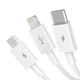 Кабель Baseus Superior Series Fast Charging USB-A to USB-C/Lightning/Micro-USB 1.5m White (CAMLTYS-02) - изображение 2
