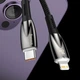 Кабель Baseus Glimmer Series Fast Charge USB-A to Lightning 2m Black (CADH000301) - зображення 11