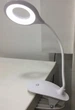 Настільна LED-лампа сенсорна USB на прищіпці/3 режими/гнучка шийка Білий (LM-1223-6531) - зображення 3