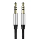 Кабель Baseus Yiven M30 Stereo AUX 3.5mm Male Mini Jack 1.5m Black/Silver (CAM30-CS1) - изображение 2