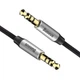 Кабель Baseus Yiven M30 Stereo AUX 3.5mm Male Mini Jack 1.5m Black/Silver (CAM30-CS1) - изображение 3