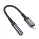 Перехідник BOROFONE BV24 Graceful digital audio converter cable iP to 3.5mm Metal Grey (6941991120398) (21046) - изображение 1