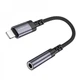 Перехідник BOROFONE BV24 Graceful digital audio converter cable iP to 3.5mm Metal Grey (6941991120398) (21046) - изображение 3