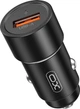 Автомобільний зарядний пристрій XO CC54 USB QC3.0 18W with Type-C cable (NB103) Black (XO-CC54+C) - зображення 1