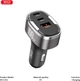 Автомобільний зарядний пристрій XO CC61 Smart 100W/USB-A (30W) + Type-C (45W) + Lightning (25W) Silver (XO-CC61) - зображення 5