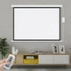 Настенный моторизированный проекционный экран 120” 16:9 |4K, пульт + проводное управление электронный проекционный экран для дома, офиса и обучения 221 × 125 см (YRE17) - изображение 8