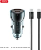 Автомобільний зарядний пристрій XO CC60 Smart Transparent 60W/USB-A (30W) + Type-C (30W) + Type-C Data Cable (XO-CC60+C) - зображення 2