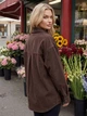 Женская джинсовая рубашка Shift Oversize коричневая 46-48 (L/XL) - изображение 2