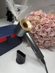 Super Hair Dryer фен сіро-золотий з 1 насадкою концентратор та синій кейс у комплекті - зображення 2
