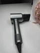 Super Hair Dryer фен сіро-золотий з 1 насадкою концентратор та синій кейс у комплекті - зображення 7