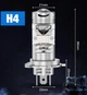 Лампа світлодіодна лінза с обманкой S&O BI- LED H4 mini 6000K 12-32V Canbus за 1шт - изображение 2