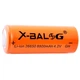 Акумулятор X-BALOG 26650 Li-Ion 4.2V 8800 mAh Помаранчевий (Li-ion-26650) (VS7007402) - изображение 2