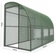 Полуарочная теплица 4×1,5×2 м 6 м² Garden Line TUN1439 садовый парник для овощей и цветов мини-теплица для дачи и огорода пленочная укрывная теплица компактная складная переносная защита от ветра дождя солнца быстрая сборка - изображение 4