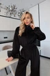 Женский Спортивный Комбинезон Velour Черный Из Мягкого Велюра XS/S (385448) - изображение 4