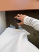Лонгслив Женский Шампань С Надписями На Рукавах Oversize Oversize (385441) - изображение 4
