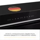 Кухонная вытяжка с управлением жестами Weilor LUMINA WBG 69 BLACK SILENCE, черная мощная полновстроенная вытяжка для кухни - изображение 4