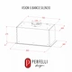 Полновстаиваемая вытяжка Perfelli Design VISION 6 BIANCO SILENZIO, белая мощная, управление жестами, с пультом ДУ - изображение 10