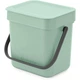 Ведро мусорное Brabantia Sort&Go 3 л мятный 211683 (00801190) - изображение 1