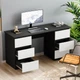 Стіл письмовий Furnigrade СП-14 антрацит-білий 75х145х50 - зображення 2