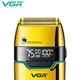 Электробритва шейвер VGR V-350 двойное лезвие 2 насадки LED дисплей Золотой - изображение 2