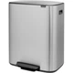 Бак для мусора Brabantia Bo Pedal Bin 60 л серебристый матовый 211324 (00800909) - изображение 2