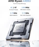 Міні ПК Kamrui P1 16/512Gb SSD, Ryzen 3 4300U, Windows 11 Pro - зображення 4