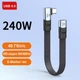 Кабель удлинитель USB4 Type-C – Type-C угловой 8K 60Hz 240W PD 40 Гбит/с 0.2 м - изображение 2