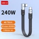 Кутовий кабель USB4 Type-C – Type-C 8K 60Hz 240W PD 40 Гбіт/с 0.2 м - зображення 2