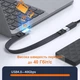 Кутовий кабель USB4 Type-C – Type-C 8K 60Hz 240W PD 40 Гбіт/с 0.2 м - зображення 4