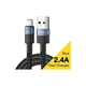 Дата кабель USB 2.0 AM to Lightning 2.0m 2.4A blue Essager (EXCL-XCA03) - зображення 1