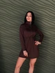 Женское спортивное платье на кулиске Fashion 42/44 шоколадный - изображение 1