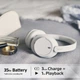 Навушники Over-ear Sony WH-CH720N BT 5.2, ANC, SBC, AAC, Wireless, Mic, Білий - изображение 10