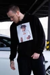 Чоловіче демісезонне худі Supreme з принтом S чорне (SUP05) - зображення 4